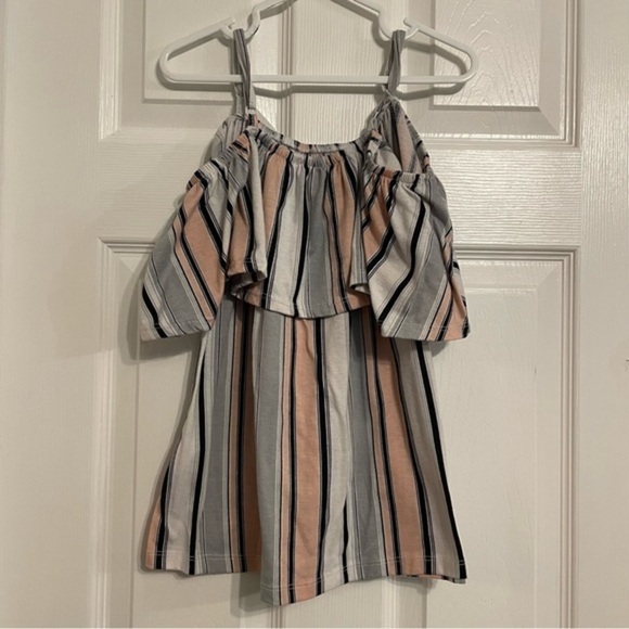 Off shoulder stripped top - Picture 2 of 3